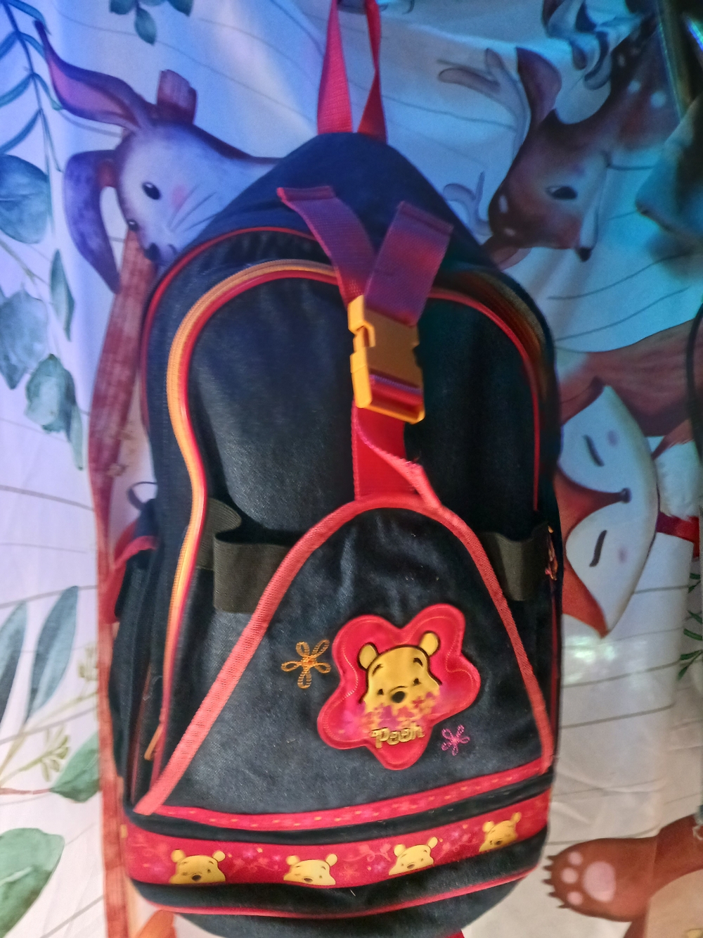 vintage Disney Winnie the Pooh denim-style backpack